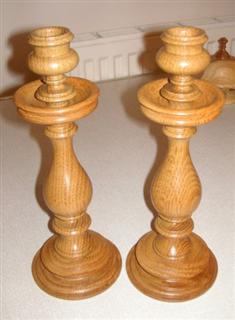 A pair of candlesticks by Frank Hayward